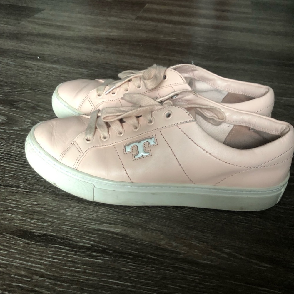 Pink Vegan leather Tory Burch sneakers